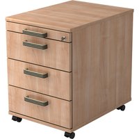 SIGNA AC30 SG - Rollcontainer Nussbaum Streifengriff Kunststoff