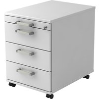 SIGNA AC30 CE - Rollcontainer Weiß Chromgriff Metall