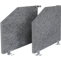 ARS 2 | Akustik-Seitenwand | Grau meliert - Zubehör Grau meliert