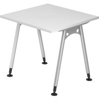ATOS 8 S | Schreibtisch - Weiß 80 x 80 höhenverstellbar