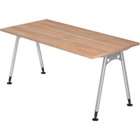 ATOS 16 S | Schreibtisch - 160 x 80 Nussbaum höhenverstellbar