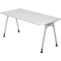 ATOS 16 S | Schreibtisch - Weiß 160 x 80 höhenverstellbar