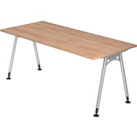 ATOS 19 S | Schreibtisch - 180 x 80 Nussbaum höhenverstellbar