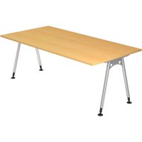 ATOS 2E S | Schreibtisch - Buche 200 x 100 höhenverstellbar