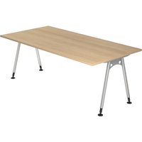 ATOS 2E S | Schreibtisch - 200 x 100 Eiche höhenverstellbar