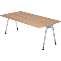 ATOS 2E S | Schreibtisch - 200 x 100 Nussbaum höhenverstellbar