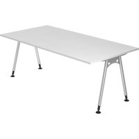 ATOS 2E S | Schreibtisch - Weiß 200 x 100 höhenverstellbar