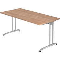 BELA 16 S | Schreibtisch - 160 x 80 Nussbaum