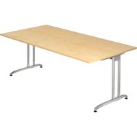 BELA 2E S | Schreibtisch - Ahorn 200 x 100