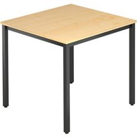 DORAN DQ08 D - Ahorn 80 x 80 mit Vierkant-Rohr/Schwarz