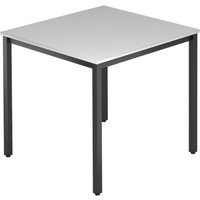 DORAN DQ08 D - Grau 80 x 80 mit Vierkant-Rohr/Schwarz