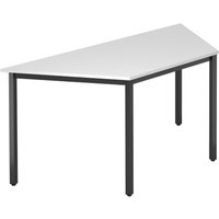 DORAN DQTR D - Weiß 160 x 69 mit Vierkant-Rohr/Schwarz