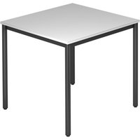 DORAN DR08 D - Grau 80 x 80 mit Rund-Rohr/Schwarz