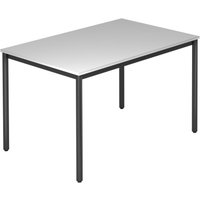 DORAN DR12 D - Grau 120 x 80 mit Rund-Rohr/Schwarz