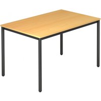 DORAN DR12 D - Buche 120 x 80 mit Rund-Rohr/Schwarz