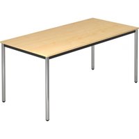 DORAN DR16 C - Ahorn 160 x 80 mit Rund-Rohr/Chrom