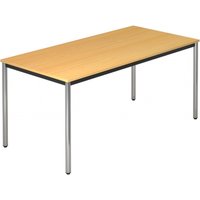 DORAN DR16 C - Buche 160 x 80 mit Rund-Rohr/Chrom