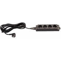 ELSL45DE | 4-fach Steckdosenleiste BRD - Zubehör Schwarz