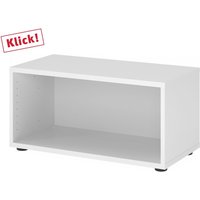 FlexWall | 1 OH | Korpus mit Stellfüßen - Weiß