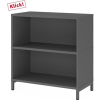 FlexWall | 2 OH | Korpus mit Sockelgestell - Graphit