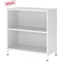 FlexWall | 2 OH | Korpus mit Sockelgestell - Weiß