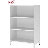 FlexWall | 3 OH | 3 x Korpus mit Sockelgestell - Weiß