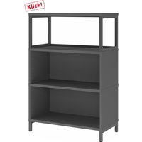 FlexWall | 3 OH | 2 x Korpus + Rahmen | mit Sockelgestell - Graphit