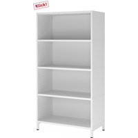 FlexWall | 4 OH | 4 x Korpus mit Sockelgestell - Weiß