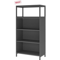 FlexWall | 4 OH | 3 x Korpus + Rahmen | mit Sockelgestell - Graphit