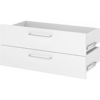 FlexWall | 1 OH | 2 Schubkästen - Weiß