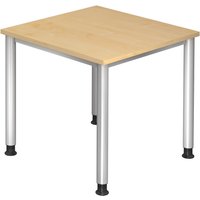 HILO 8 S | Schreibtisch - Ahorn 80 x 80 höhenverstellbar