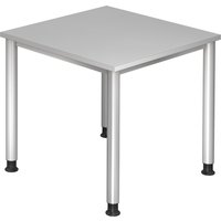 HILO 8 S | Schreibtisch - Grau 80 x 80 höhenverstellbar