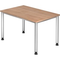 HILO 12 S | Schreibtisch - 120 x 80 Nussbaum höhenverstellbar