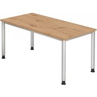 HILO 16 S | Schreibtisch - 160 x 80 höhenverstellbar Asteiche