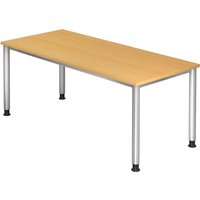 HILO 19 S | Schreibtisch - Buche 180 x 80 höhenverstellbar