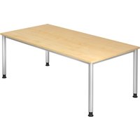 HILO 2E S | Schreibtisch - Ahorn 200 x 100 höhenverstellbar