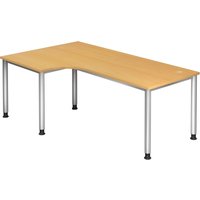 HILO 82 S | Schreibtisch - Buche 200 x 120 höhenverstellbar
