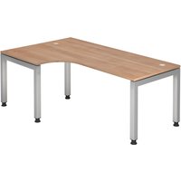 JAVA 82 S | Schreibtisch - 200 x 120 Nussbaum höhenverstellbar