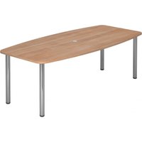 KARAT 22 C - Karat Nussbaum 220 x 103 mit Chromfuß