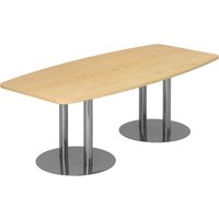 KARAT S 22 C - Karat Ahorn mit Säulenfuß/Chrom 220 x 103