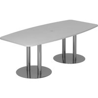 KARAT S 22 C - Karat Grau mit Säulenfuß/Chrom 220 x 103