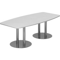 KARAT S 22 C - Karat Weiß mit Säulenfuß/Chrom 220 x 103