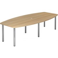 KARAT 28 C - Karat Eiche 280 x 130 mit Chromfuß