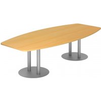 KARAT S 28 S - Karat Buche mit Säulenfuß/Silber 280 x 130