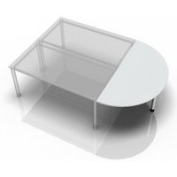 LA160 - Ansatztisch 160x80 Grau