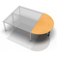 RA160 G - Ansatztisch 160x80 Buche