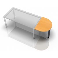 XBA60 G - Ansatztisch 60x80 Buche