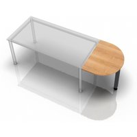 LA60 G - Ansatztisch 60x80 Nussbaum