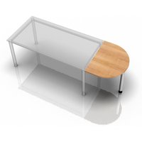 JA60 - Ansatztisch 60x80 Nussbaum