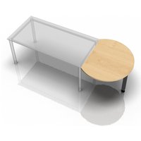 RA80 G - Ansatztisch 80x100 Ahorn